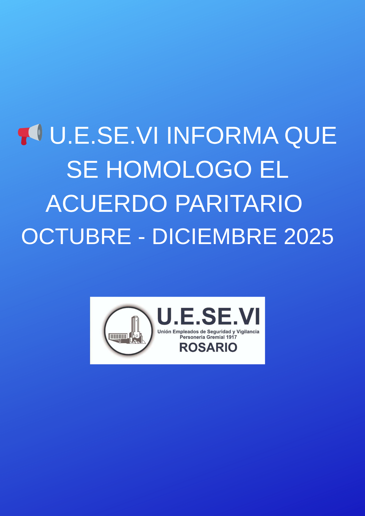 HOMOLOGACION ACUERDO PARITARIO OCTUBRE- DICIEMBRE 2025